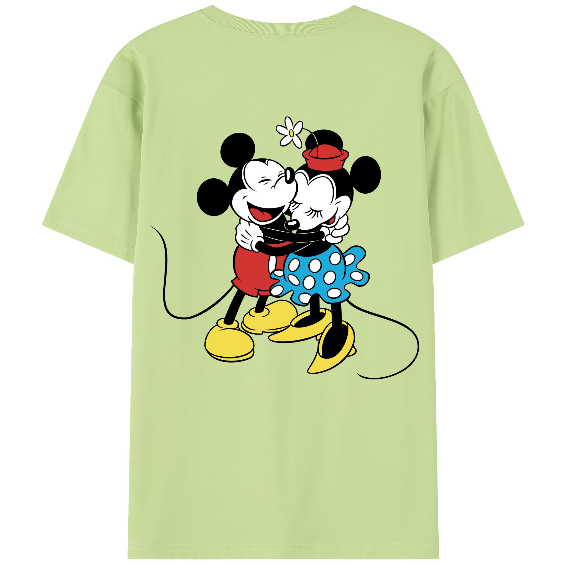 （画像用） ミッキーマウス Mickey Mouse 綿100％半袖Tシャツ（背面プリント）